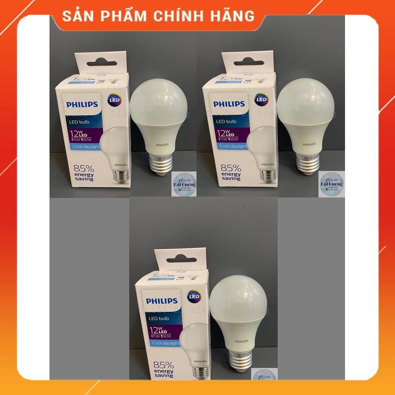 Bộ 3 Bóng đèn LED Bulb 7w/10w/12w E27 Philips HV 1PF/20 GMGC (Trắng/Vàng)
