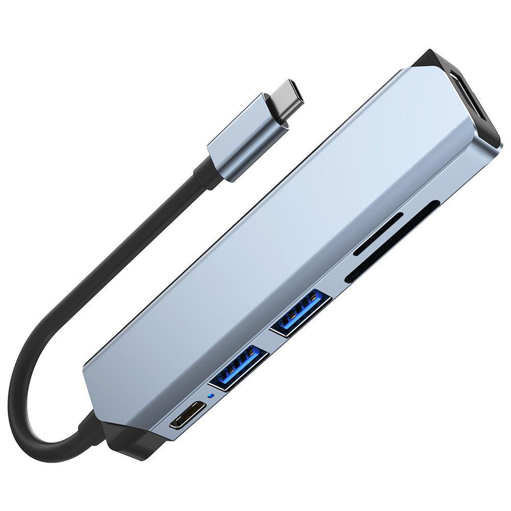 PEARLVN Bộ Chia Cổng USB C SD TF RJ45 PD Cho Laptop PC