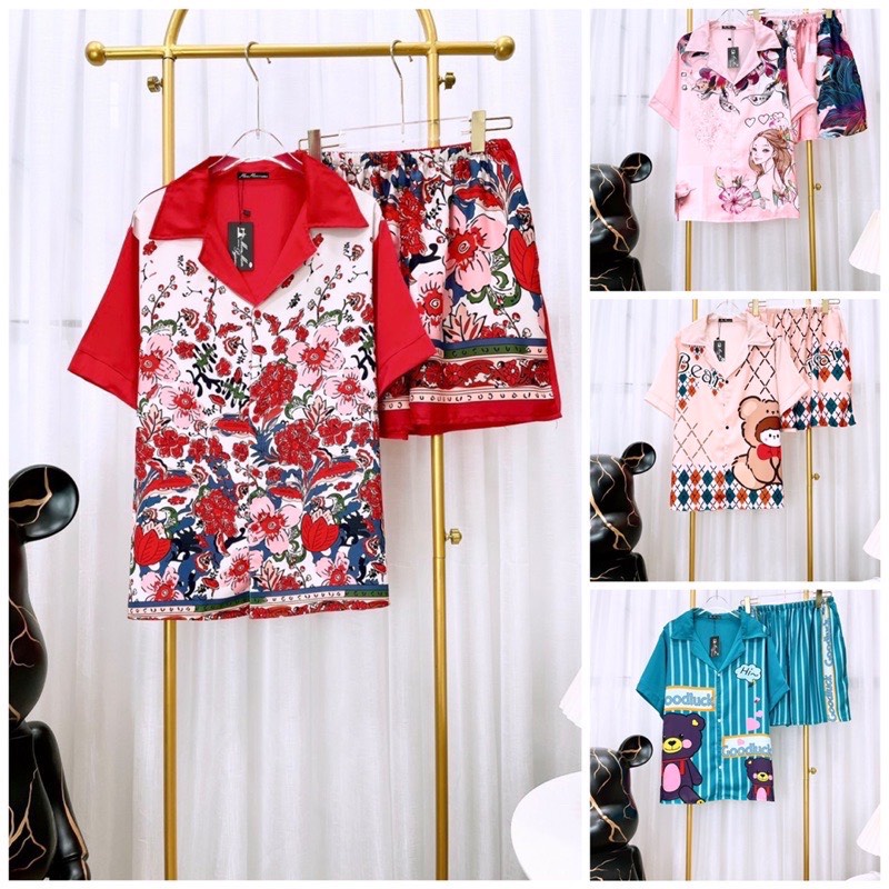 Đồ ngủ pijama BIGSIZE lụa MANGO CAO CẤP mặc mát và sang [size 65-85kg]