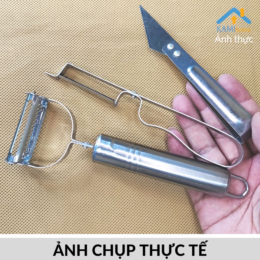 Dụng cụ nạo củ quả 3 món bằng inox mã 20102