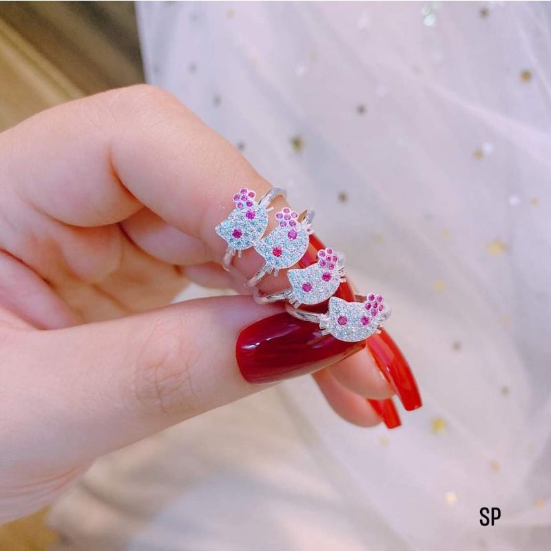 Nhẫn Mèo Kity Cho Bé Yêu Siêu Xinh