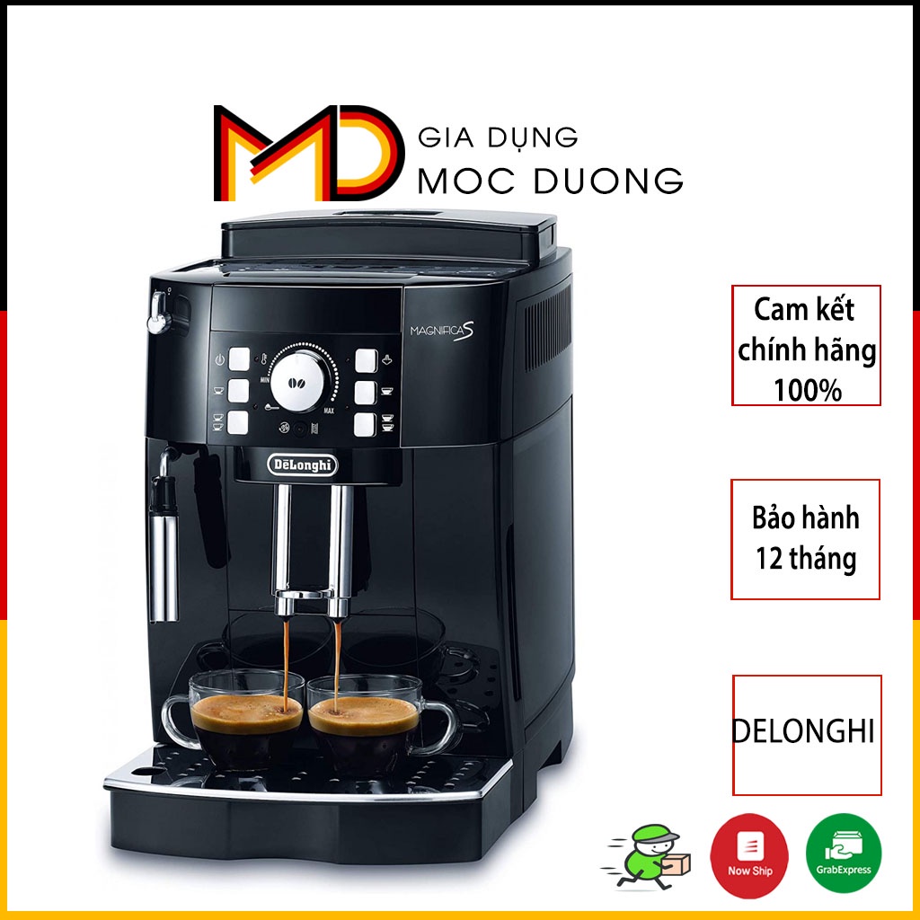 Máy pha cafe DELONGHI Ecam 21116B, tích hợp hệ thống đánh sữa, sản xuất tại Romania