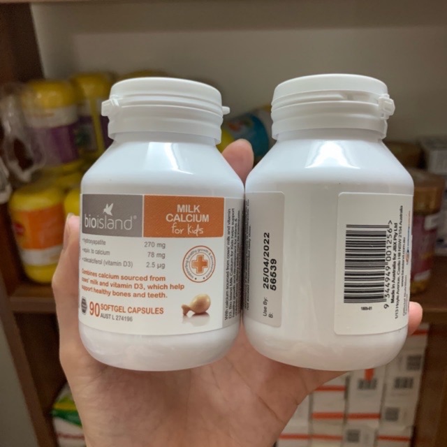 Canxi sữa cho bé - Milk Calcium Bio Island Úc