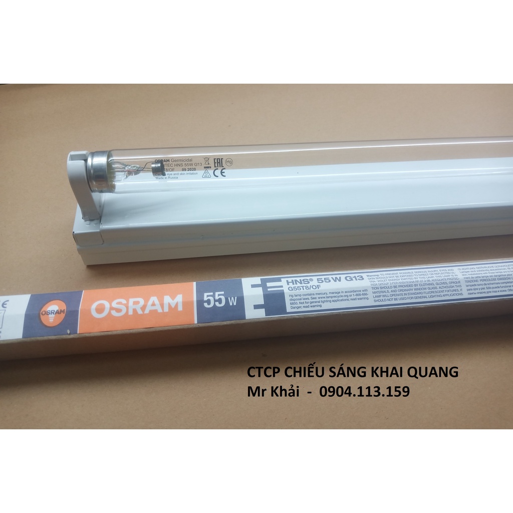 Bộ đèn diệt khuẩn UV 55W Osram dài 90cm
