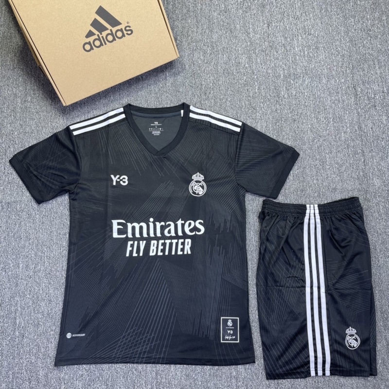 Quần áo đá bóng đá banh set áo quần bóng đá clb Real Madrid Real mùa 2022 - 2023 vải cao cấp