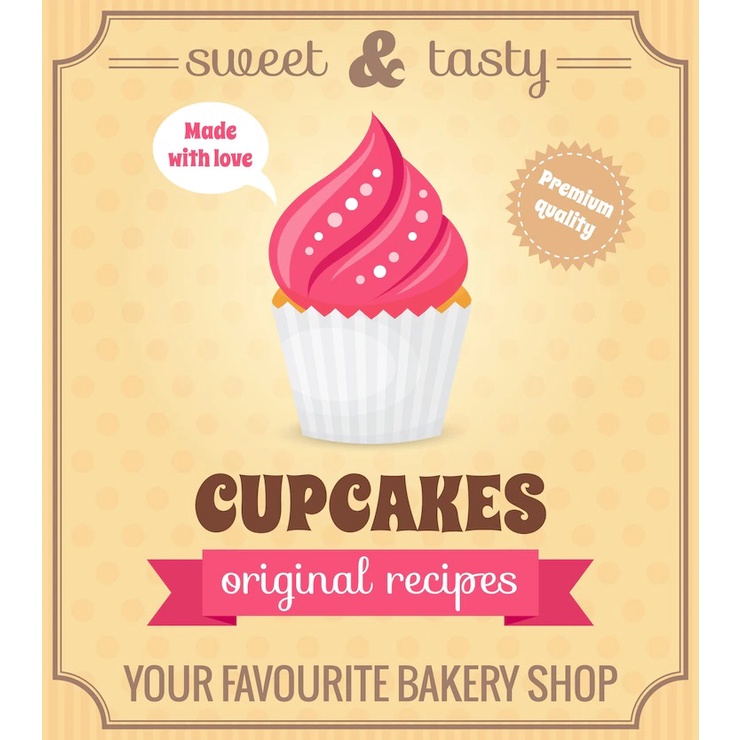 Tranh nghệ thuật trang trí quán bánh, cà phê 29x21cm