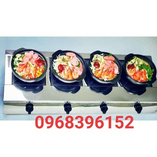 Bếp gas nấu mì cay 4 họng, 4 cửa