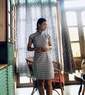 Sườn xám thô đũi