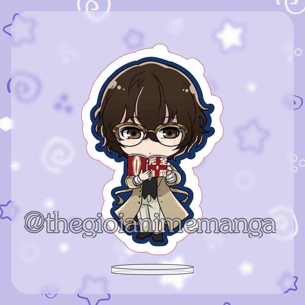( MINI 3cm ) Standee Bungou stray dogs mô hình Văn hào lưu lạc anime chibi mica trưng bày