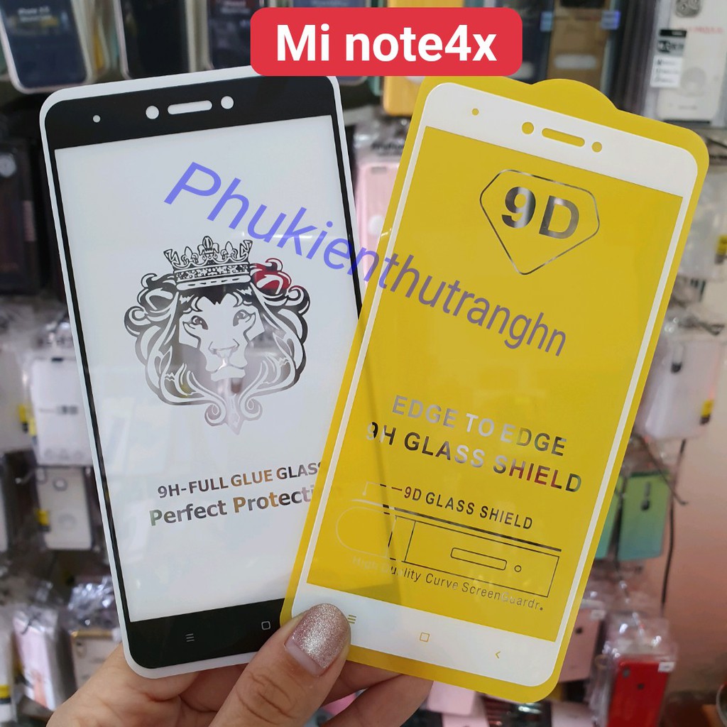 Kính cường lực Xiaomi Redmi Note 4 / Note 4x full màn full keo không chấm li ty Cường lực note 4X