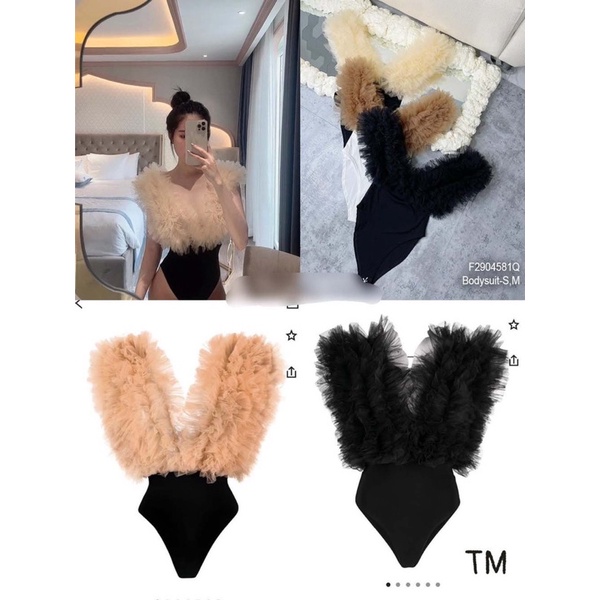 Bodysuit đi biển phối bèo lưới 0422
