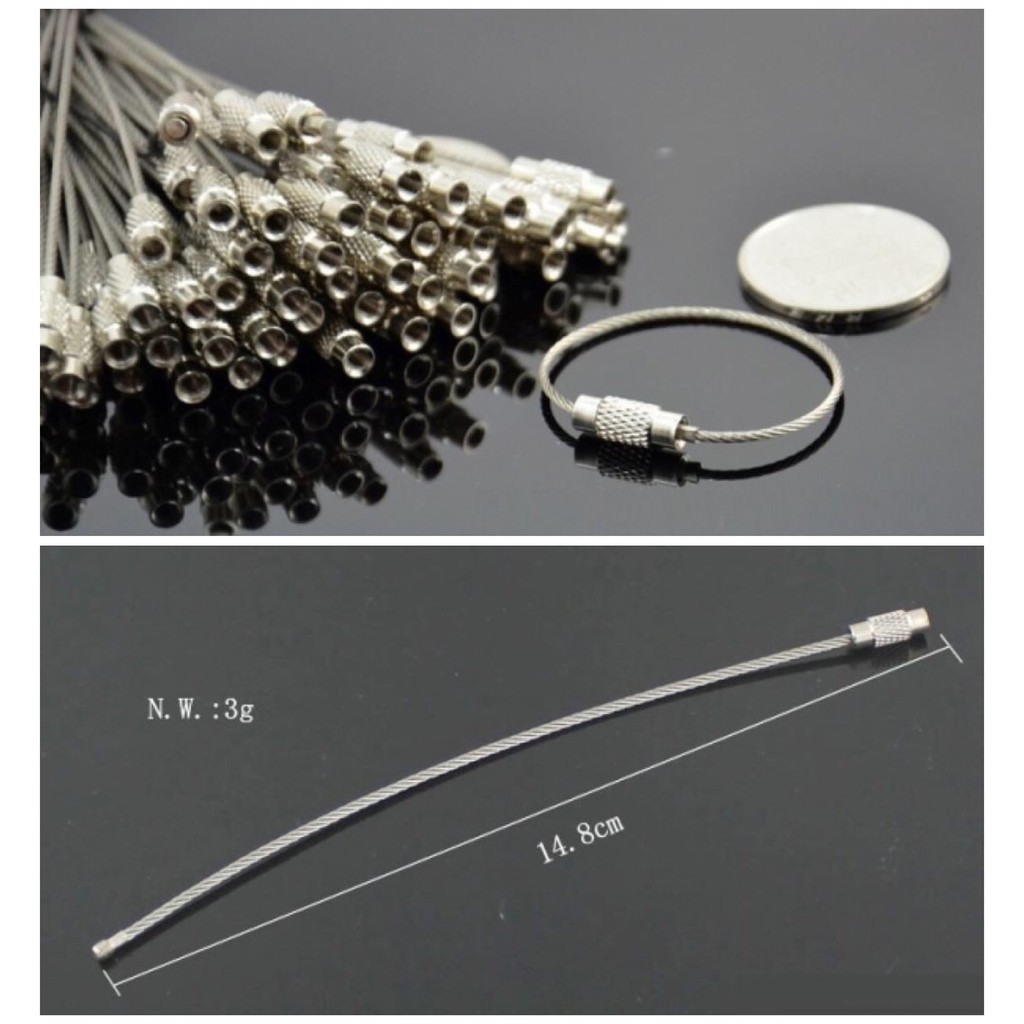 COMBO 2 MÓC TREO CHÌA KHOÁ DÂY CÁP