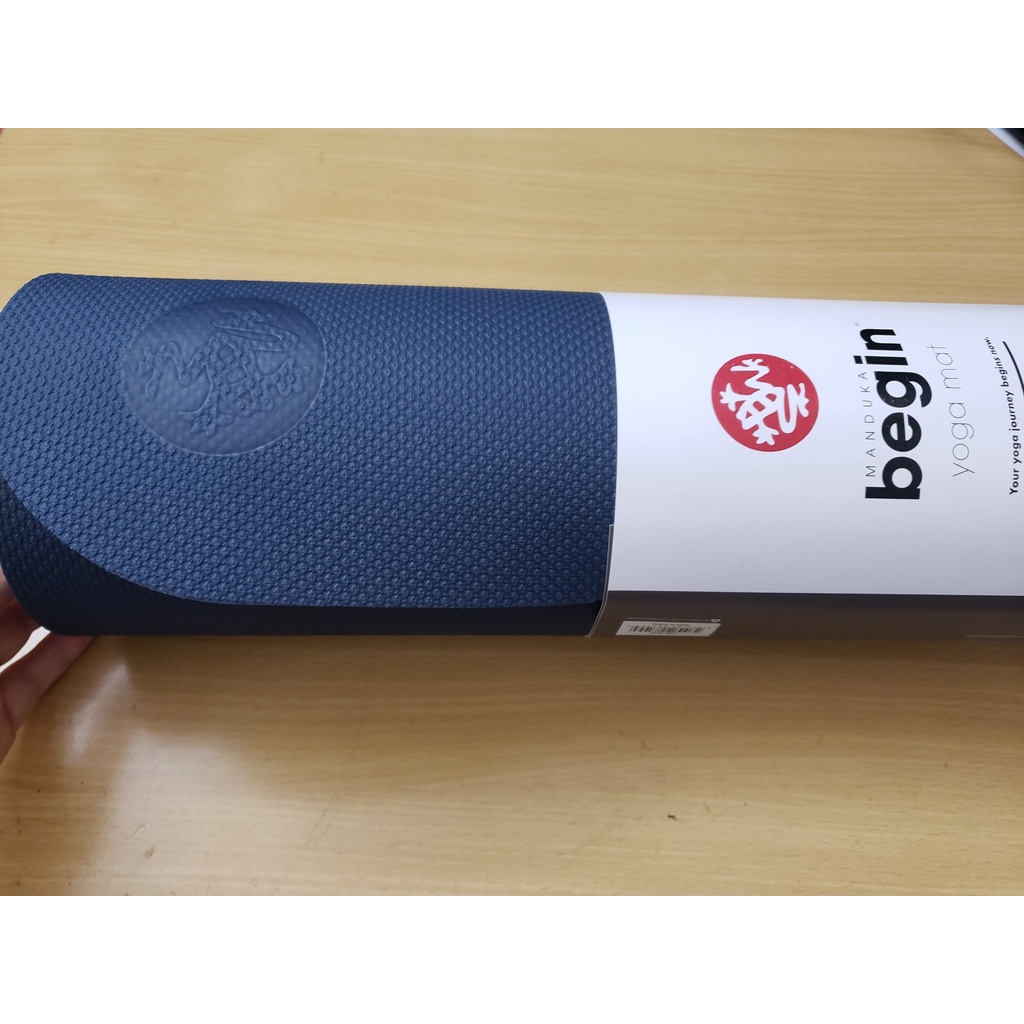 Thảm Yoga TPE Cao Cấp, Manduka Begin, Dày 5mm, Định Tuyến, Nhẹ, Độ Bám Cao, Dùng Được Cả 2 Mặt, Manduka Mỹ