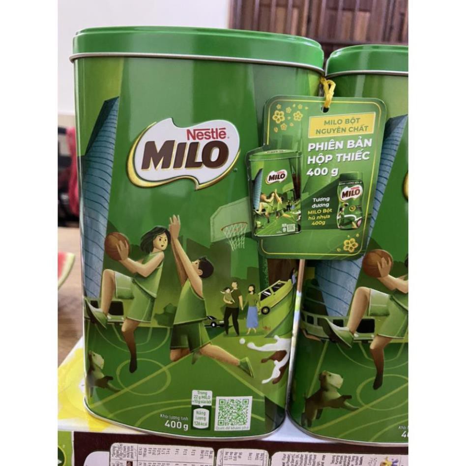 MILO BỘT NGUYÊN CHẤT PHIÊN BẢN HỘP THIẾC 400G TẾT 2021