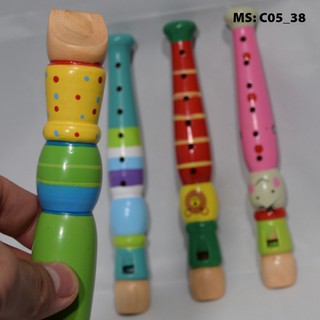 Còi gỗ dạng khèn sắc màu