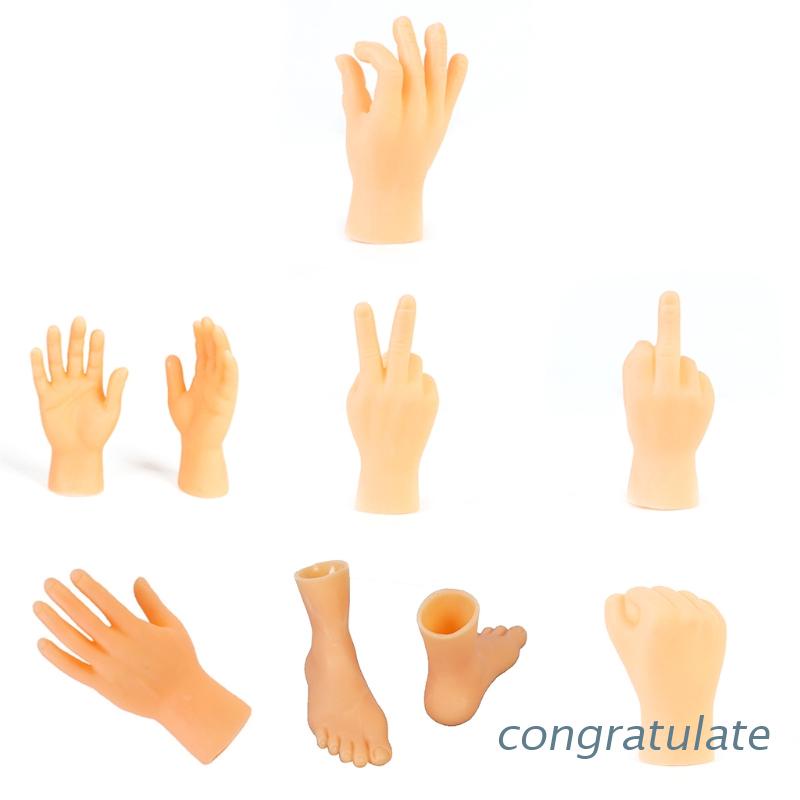 1/2 Đồ chơi mô hình bàn tay/ bàn chân/ ngón tay thú vị cho halloween