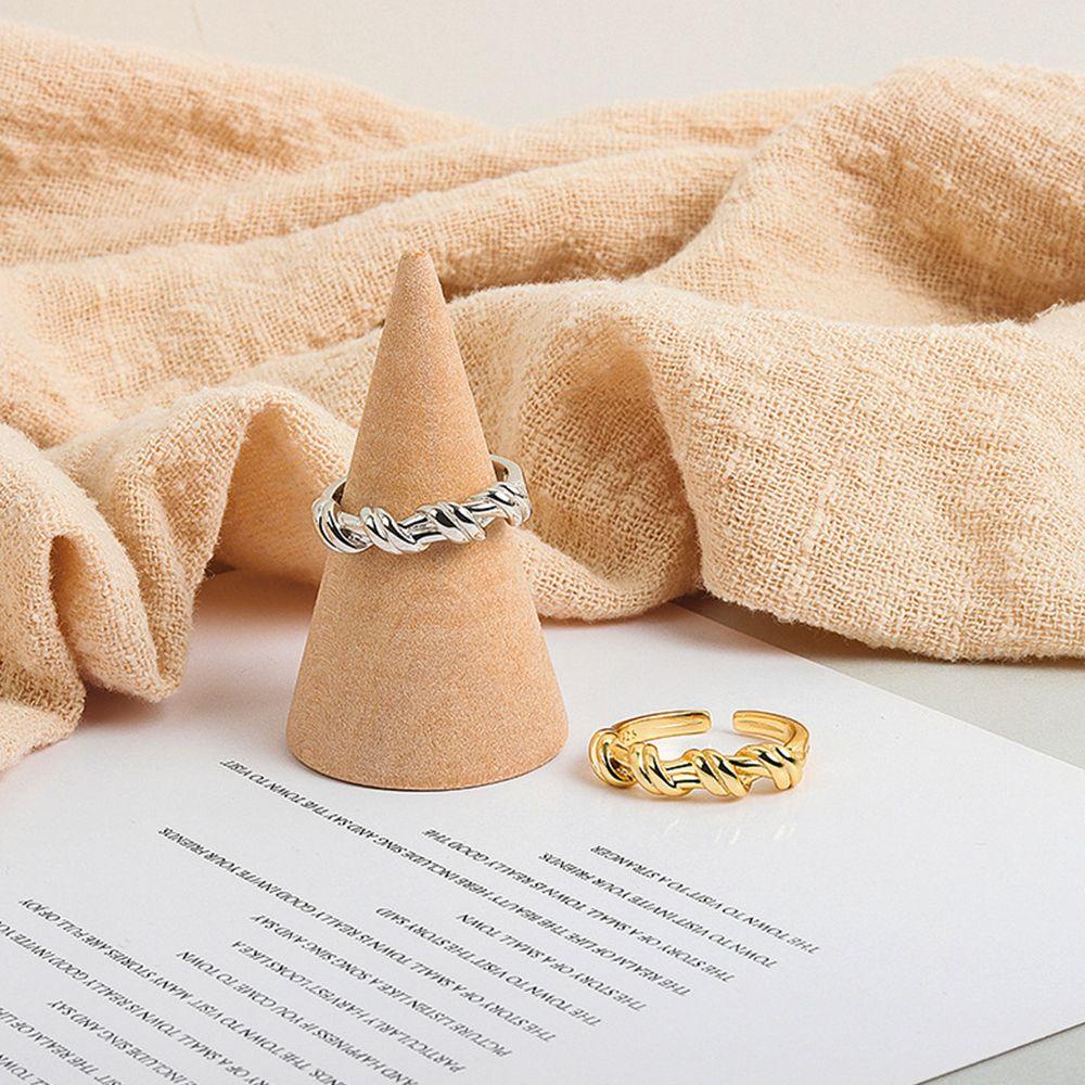 Nhẫn Thiết Kế Mở Điều Chỉnh Được Dạng Dây Thừng 1 Cho Nữ