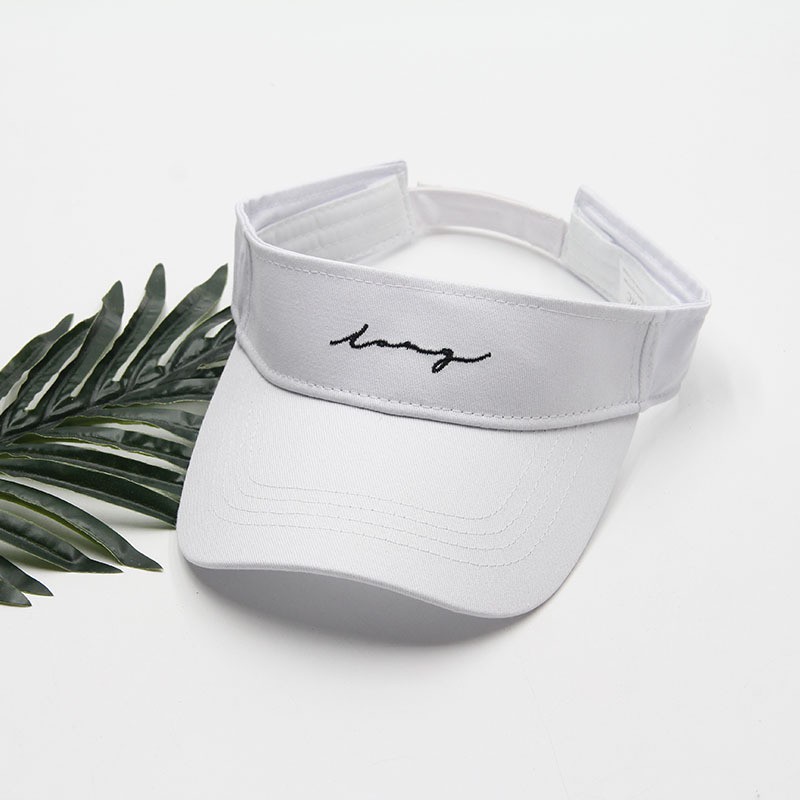 Nón lưỡi trai nửa đầu nam nữ Thêu Chữ Ký, mũ Tennis không nóc unisex phong cách - trieuvy_fashion