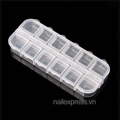 * Chuyên sản xuất cung cấp sỉ và lẻ toàn quốc * Hộp 12 ngăn đựng đá , charm đồ trang sức.