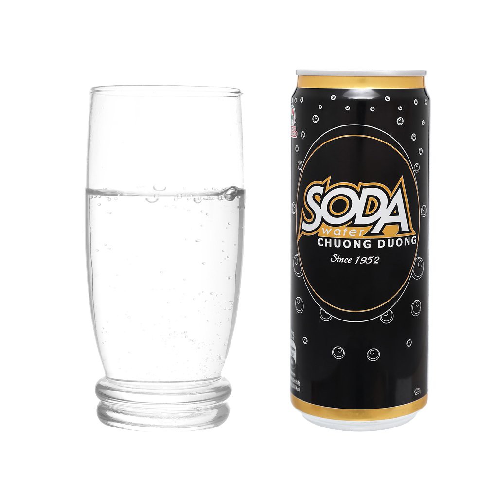 Thùng 24 Lon Nước Ngọt Có Gas Soda Chương Dương Soft Drink Lon 330ml Date Luôn Mới