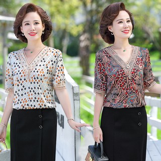 ÁO VOAN LỤA 3D MẪU MỚI NHẤT, HOT 2021 QUÀ TẶNG CHO MẸ. ÁO VOAN LỤA CHO NGƯỜI TRUNG NIÊN <3