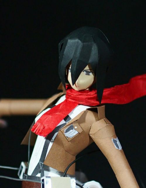 Mô hình giấy anime  Mikasa Ackerman