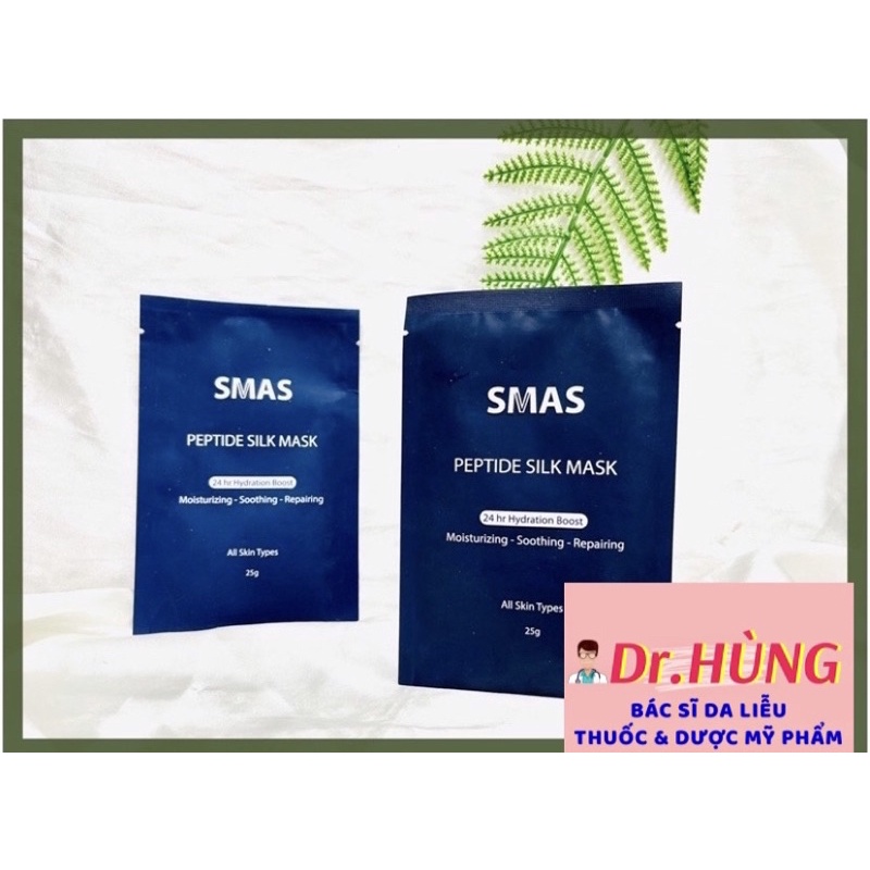 ✅(CHÍNH HÃNG) Mặt Nạ Dưỡng Và Phục Hồi Da Smas Peptide Silk Mask Nhật Bản