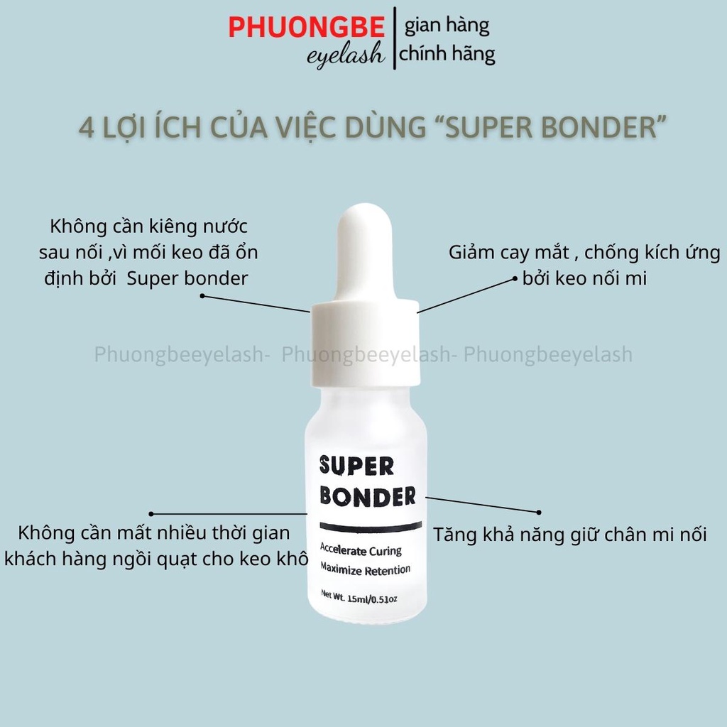 SUPER BONDER siêu liên kết tăng độ bền tối đa cho mi nối
