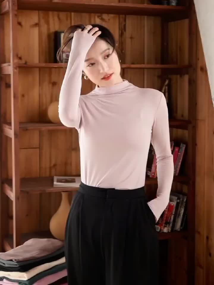 Áo thun giữ nhiệt Quảng Châu màu trơn siêu mịn nhiều màu size S-2XL | BigBuy360 - bigbuy360.vn