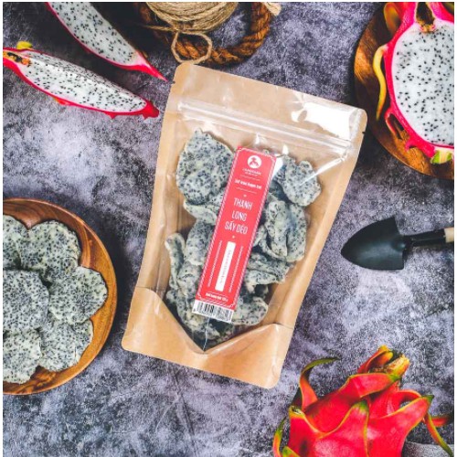 Thanh long sấy dẻo L'angfarm bịch 225g Hương vị tự nhiên, giòn, ngon, hấp dẫn.