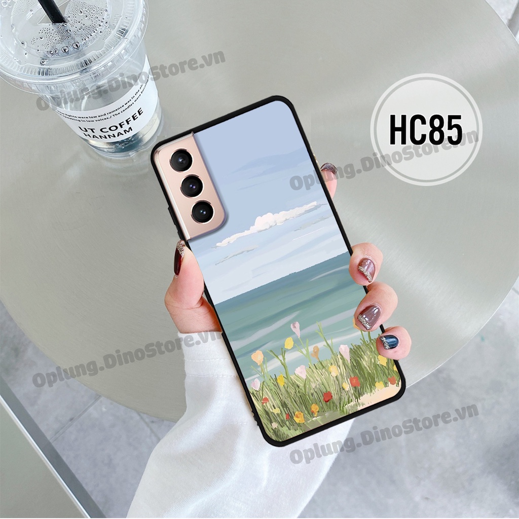 Ốp Samsung S21 / S21 Plus / S21 Ultra / S21 FE hình hoa vintage đơn giản cho mọi lứa tuổi dáng bo viền bảo vệ camera.