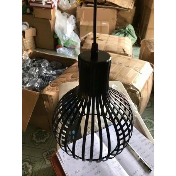 Đèn thả sắt tròn phi 220 cao 280mm