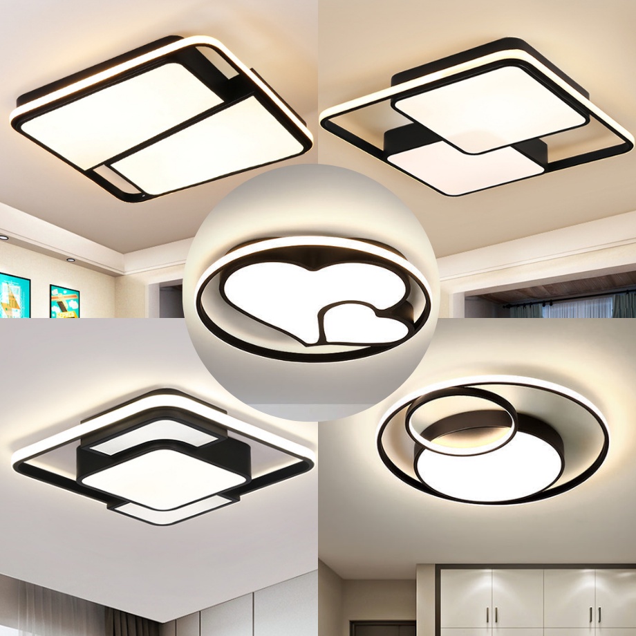 Đèn trần, đèn ốp trần hiện đại trang trí phòng khách, phòng ngủ 3 chế độ ánh sáng