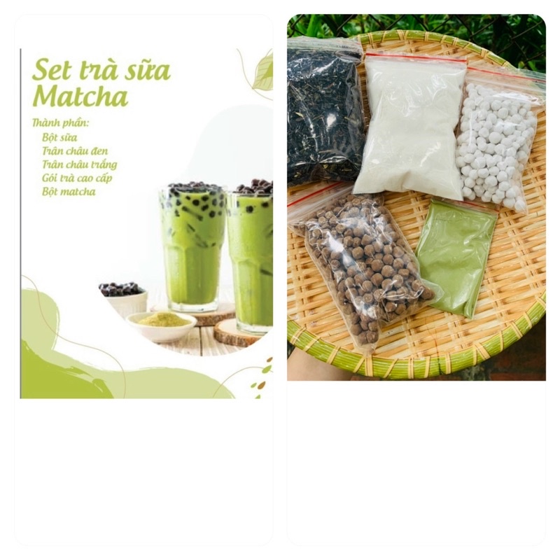Trà Sữa MatCha Sét Nguyên Liệu