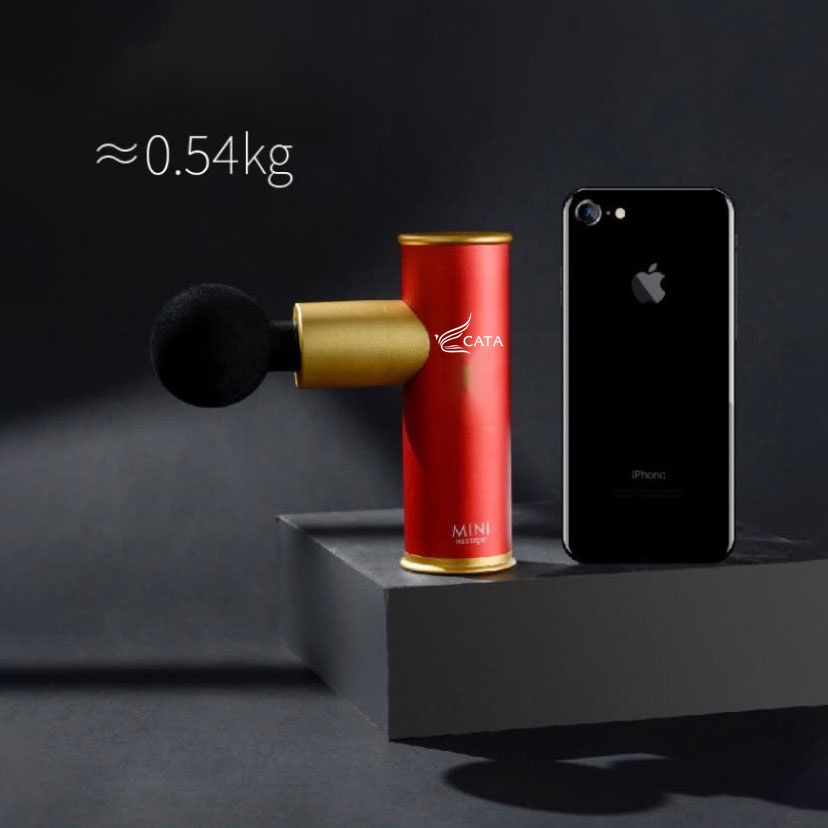 Súng massage cầm tay mini Cát Á LE10200-N, 4 mức độ rung, 5 đầu massage, nhỏ gọn thích hợp cho phái yếu - BH 12 tháng