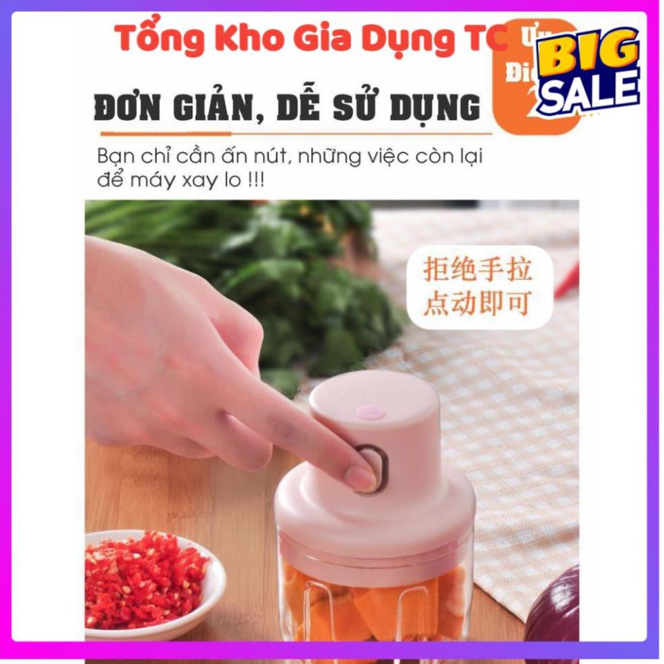 Máy xay tỏi ớt mini cầm tay máy xay mini cầm tay tiện lợi không thể thiếu trong gian bếp