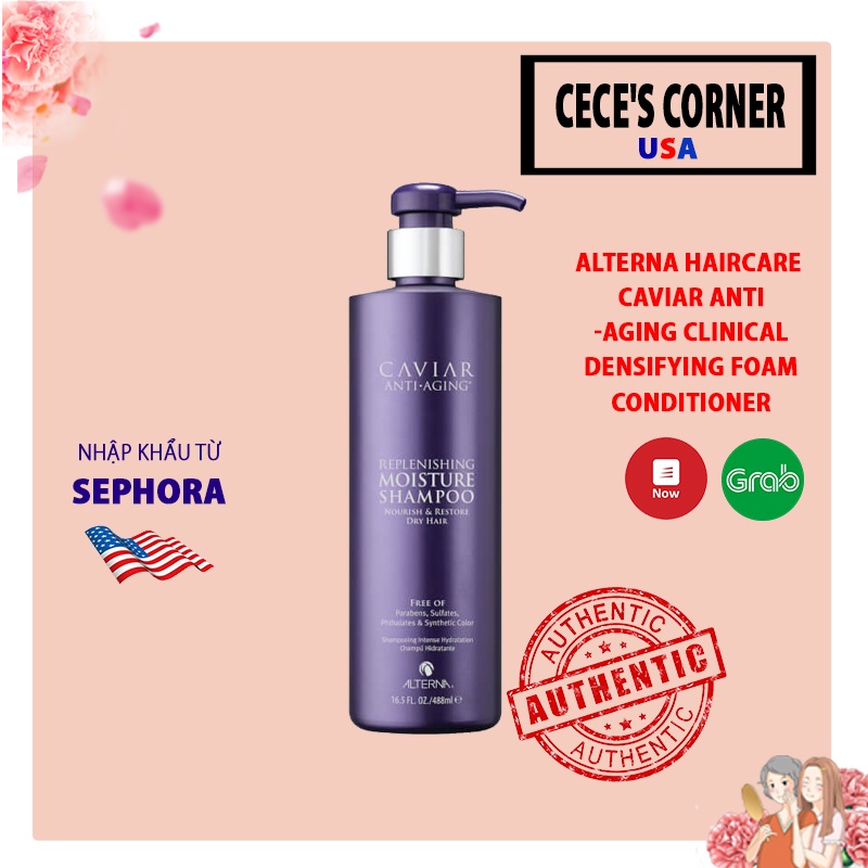 Dầu xả tạo bọt chiết xuất trứng cá muối Alterna Haircare Caviar Anti-Aging Clinical Densifying Foam Conditioner