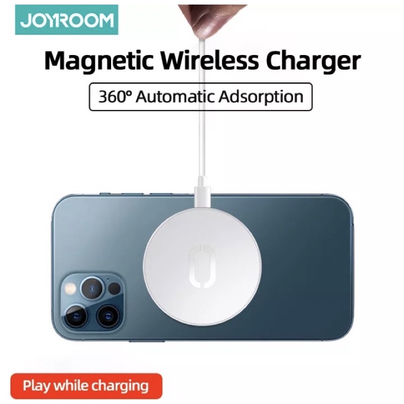 Đế Sạc Nhanh Siêu Mỏng Joyroom 15W, Sạc Không Dây Nam Châm  Cho 12 13 Huawei