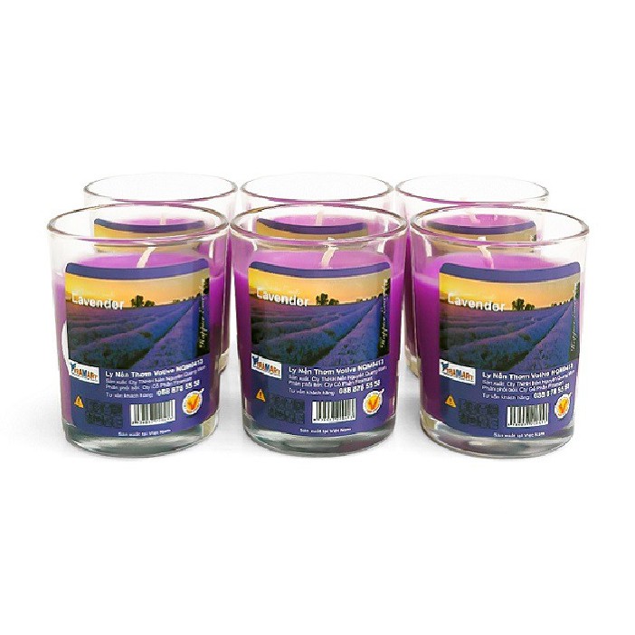 Hộp 6 ly nến thơm votive Miss Candle FTRAMART NQM0413 (Lựa chọn 11 mùi hương)