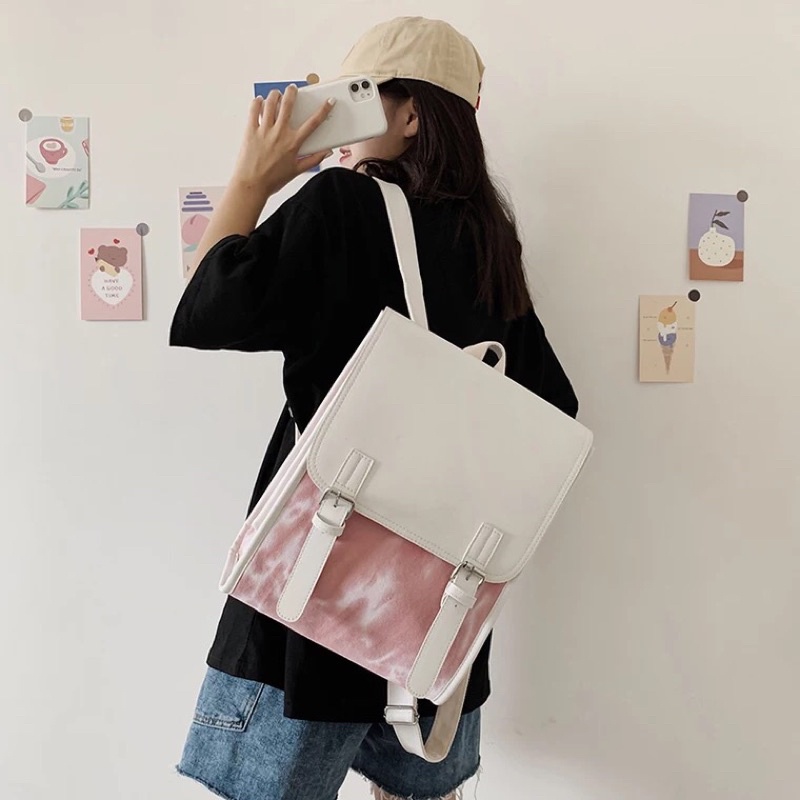 Balo màu loang cực xinh ulzzang cho các bạn nữ