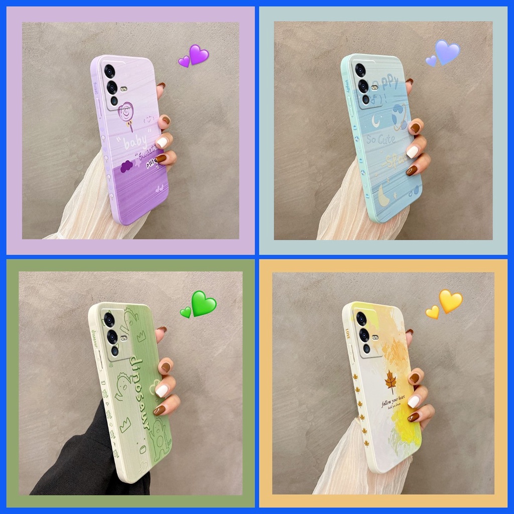 ốp lưng Vivo V23 5G Ốp Điện Thoại Silicon Mềm Chống Sốc Họa Tiết Hoạt Hình Cho Vivo V23 5G Edge