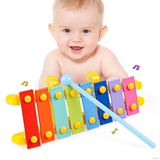 1 đàn phiến gỗ 8 phím hình cây đàn ghi ta cho bé