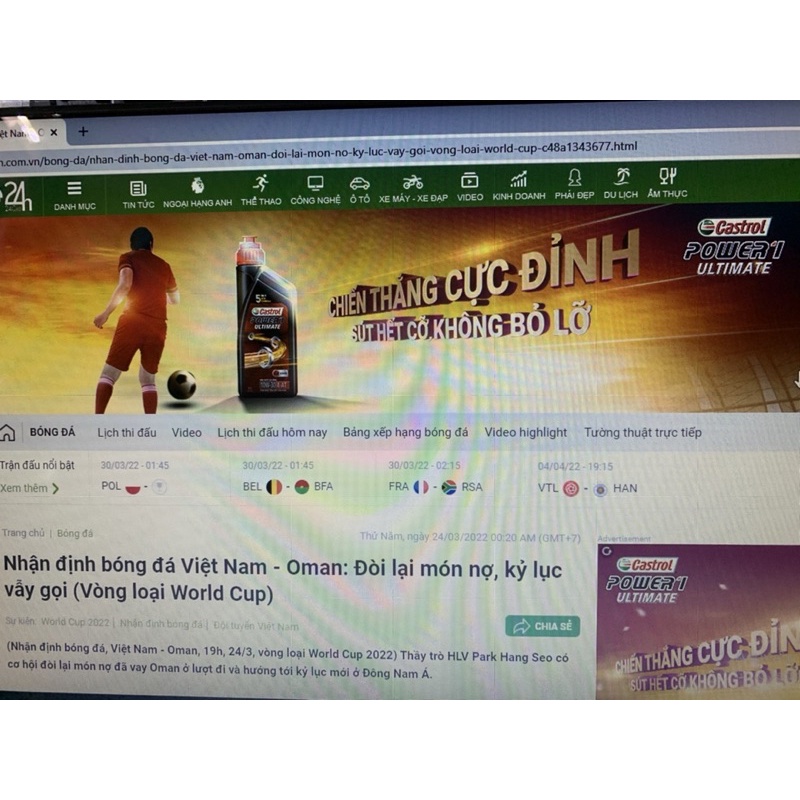 màn hình cho laptop, 14 led slim mỏng 40pin, không sọc, lỗi ngay góc, không bảo hành