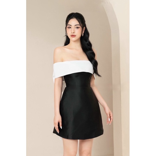 Ms1244v ĐẦM XOÈ DỰ TIỆC TRỄ VAI NƠ LƯNG FULL SIZE S/M/L/XL