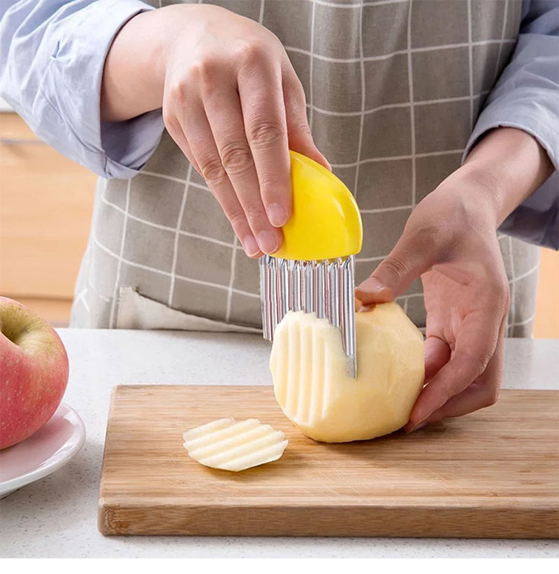 Dao Cắt Khoai Tây Gợn Sóng Bằng Thép Không Gỉ