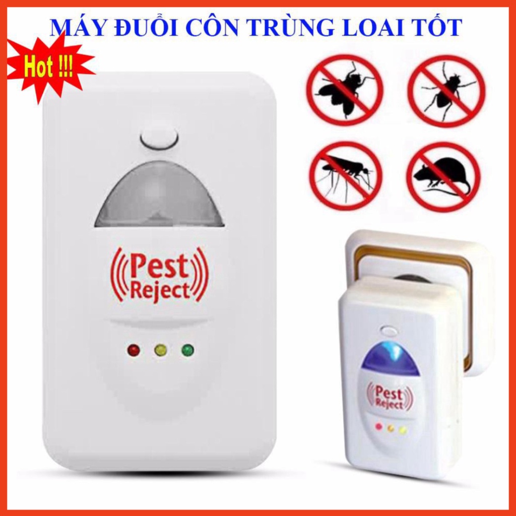 Thiết Bị Đuổi Côn Trùng Pest Reject - Máy Đuổi Chuột Gián Muỗi Ruồi Kiến Mối Thông Minh