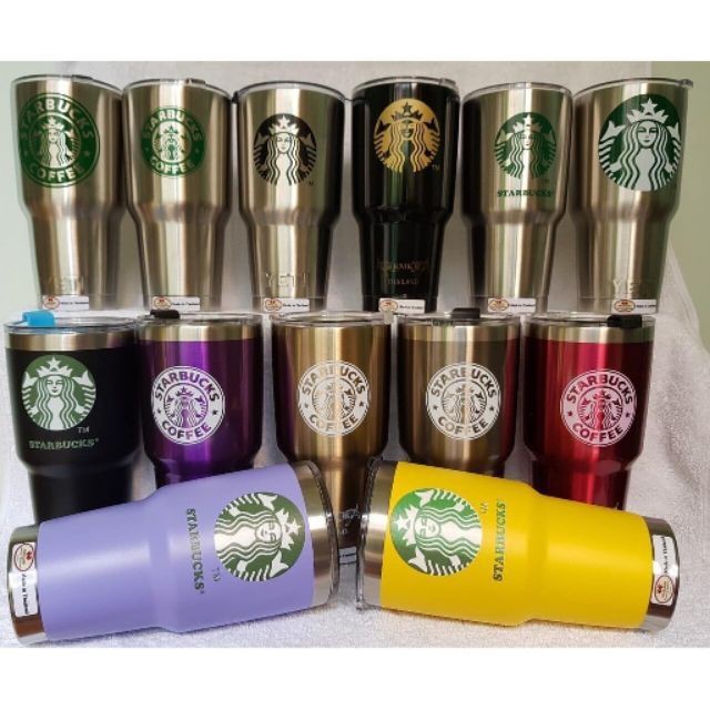 Ly Giữ Nhiệt Starbucks Thái Lan 900ml Nhiều Mẫu ( Tặng Kèm 2 Ống Hút Inox + 1 Cọ Vệ Sinh + 1 Túi Vải)