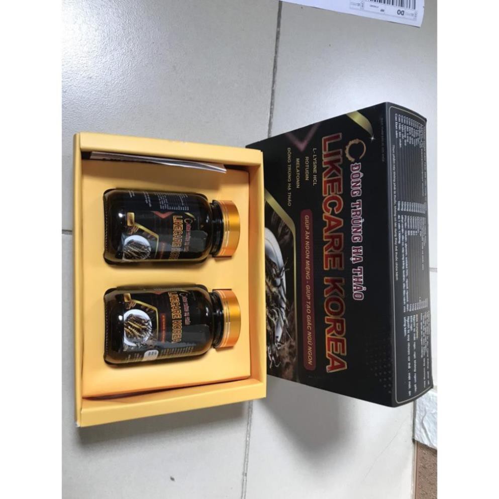 [ĐÔNG TRÙNG HẠ THẢO]  ĐÔNG TRÙNG HẠ THẢO LIKE CARE KOREA Viên uống hỗ trợ ăn ngon ngủ tốt bồi bổ cơ thể | BigBuy360 - bigbuy360.vn