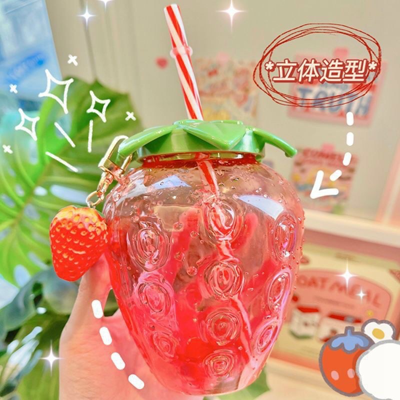 Cốc đựng nước hình quả dâu tây (3in1) siêu hot hit hè 2021 | BigBuy360 - bigbuy360.vn