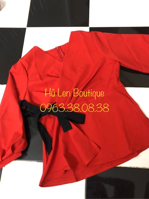 ÁO KIMONO CỘT NƠ EO (KÈM HÌNH THẬT)
